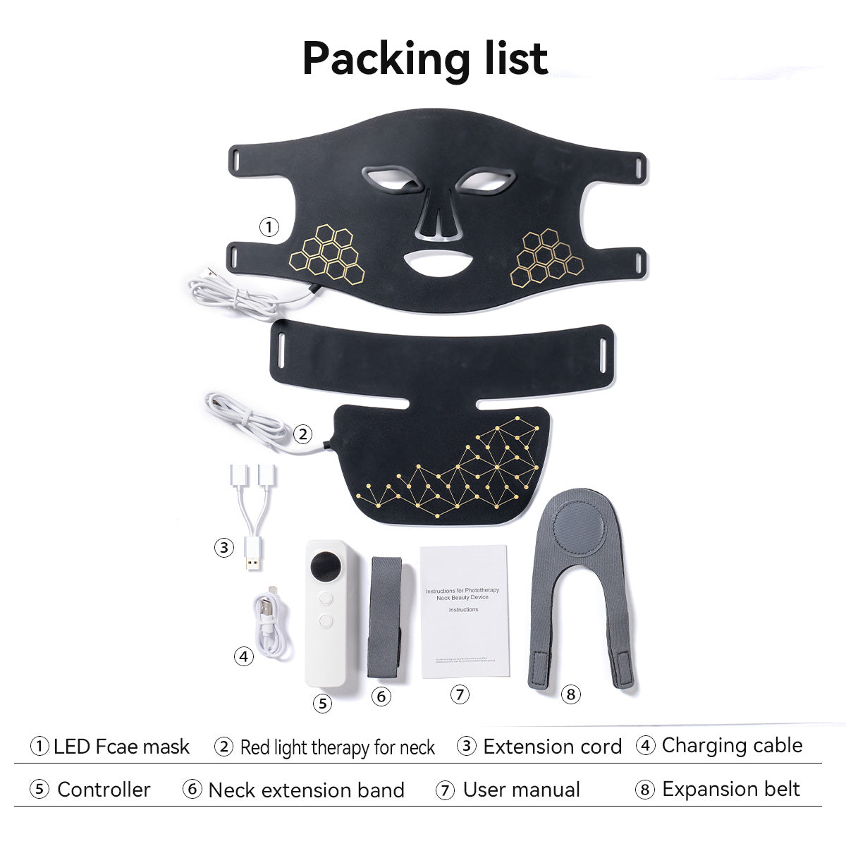 LED Red Light Skin Care Face Mask